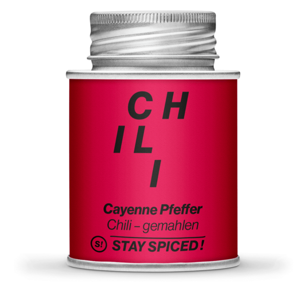 Stay Spiced Cayenne Chili rot fein gemahlen