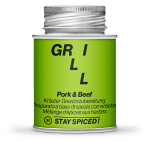 Stay Spiced Pork & Beef - Kräuter Gewürzzubereitung 170ml Schraubdose