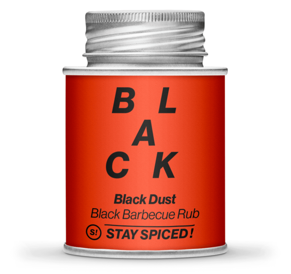 Stay Spiced Black Dust - Black Barbecue Rub 170ml Schraubdose