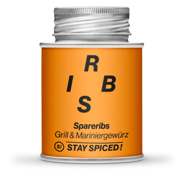 Stay Spiced Spareribs - Grill & Marinadengewürz 170ml Schraubdose